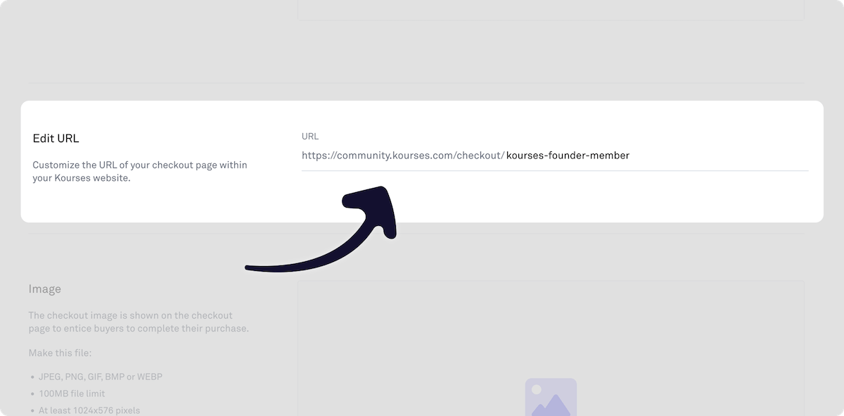 Course Checkout URL