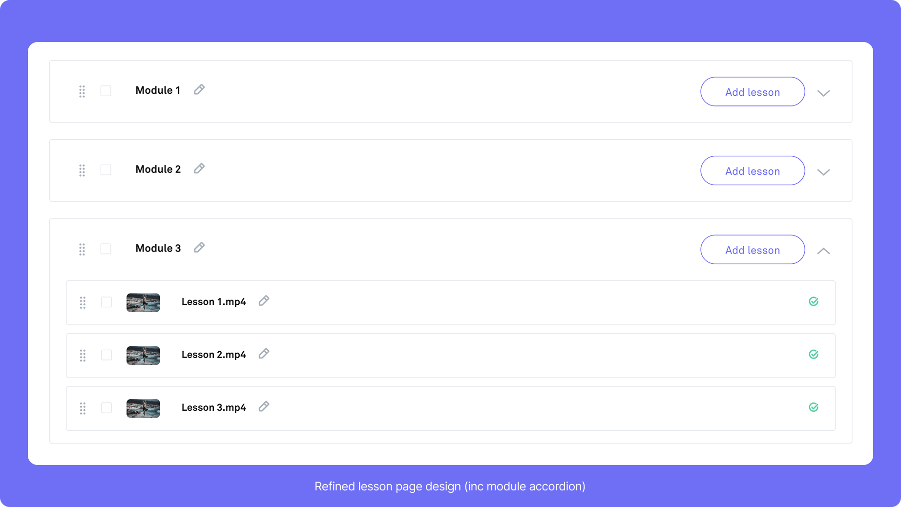 Course Lesson Page