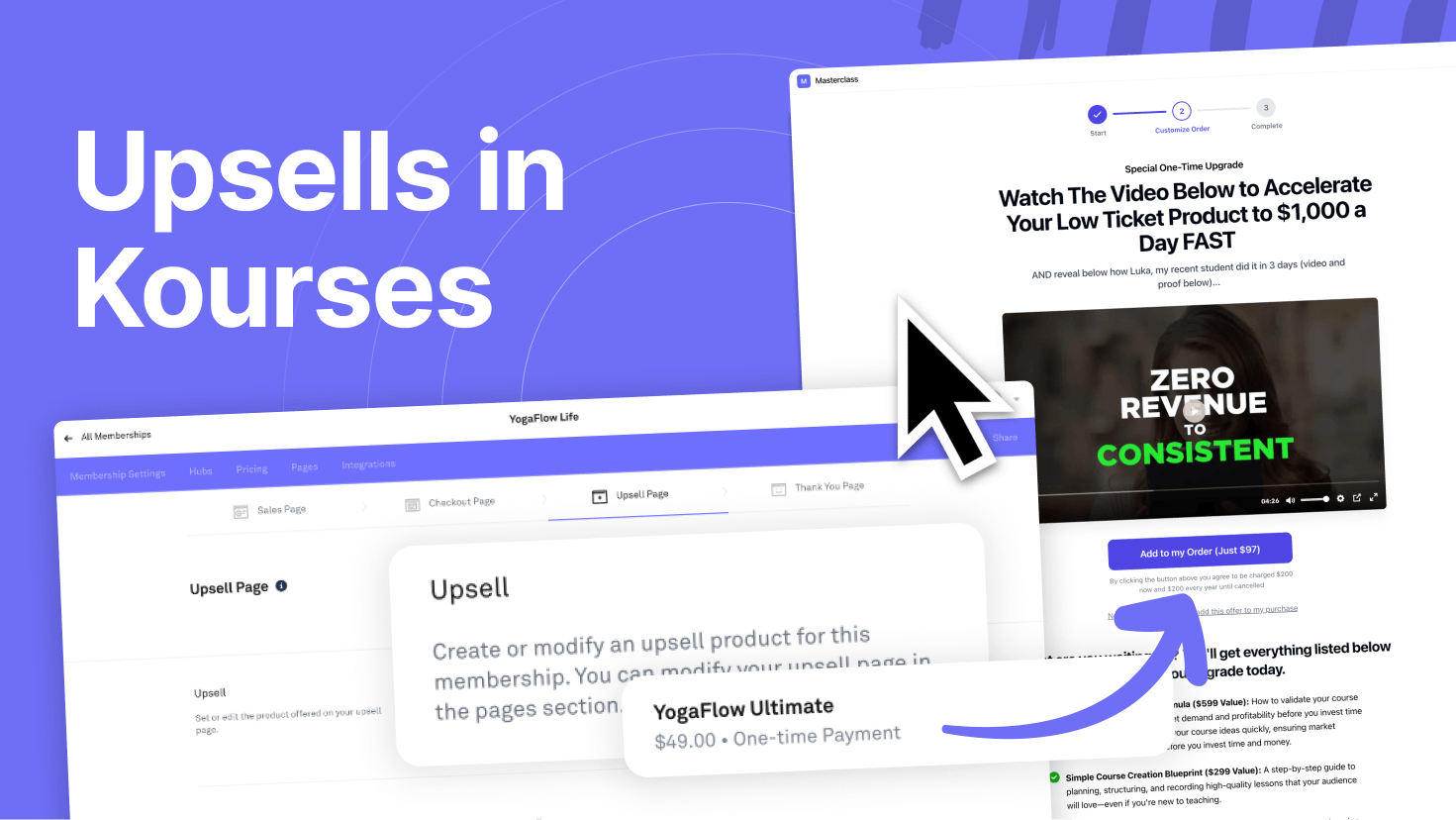 Course & Membership Upsells