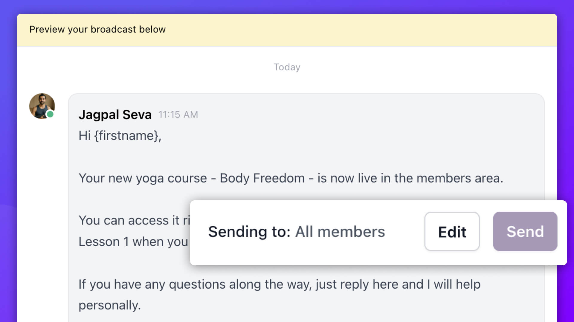 Community Group Messaging