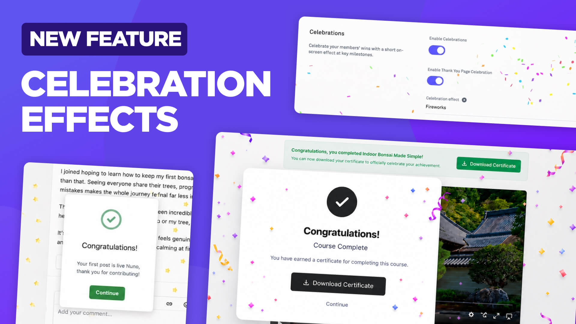 Celebrate Member Milestones with New Celebration Effects