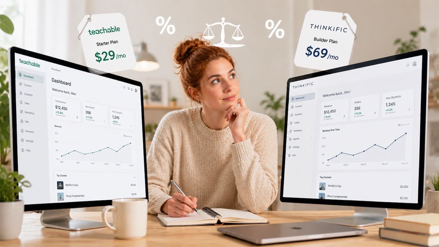 Teachable vs Thinkific (2026): Real Costs & Verdict