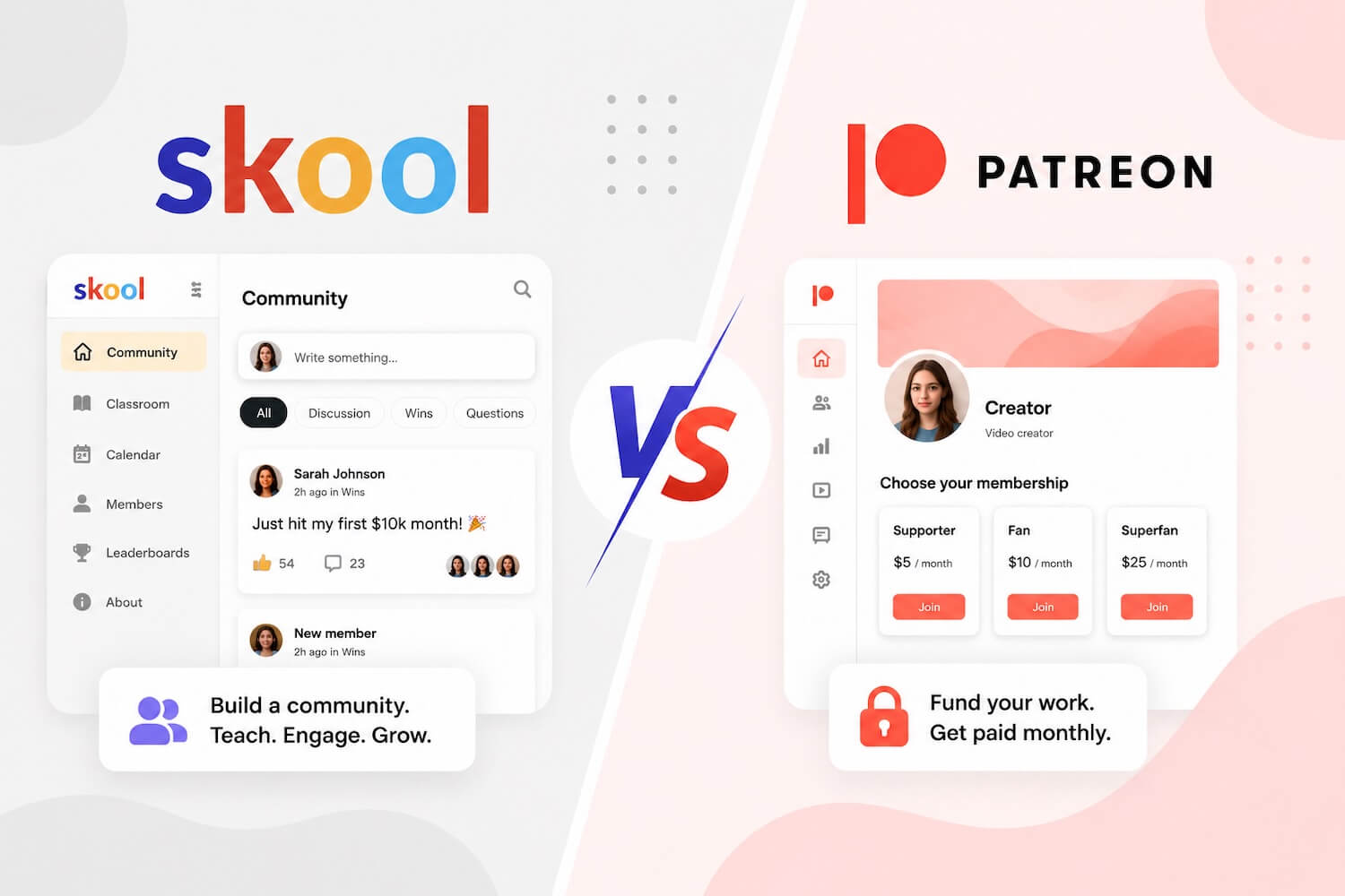 Skool vs Patreon (2026): Which Should You Use?